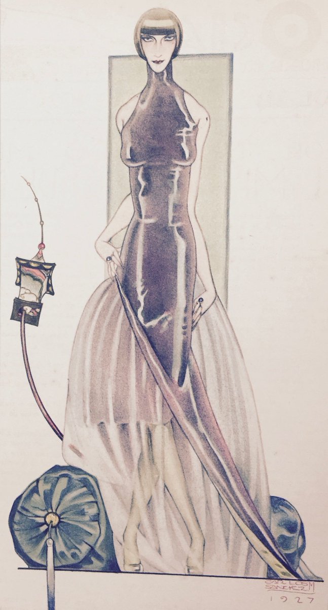 1927 fashion illustration this...modern?!? I am dying for the sheerness of that lower skirt! Found it in the archives at <a href="/wolfsonian/">The Wolfsonian–FIU</a> #fashionhistory #twitterfashion