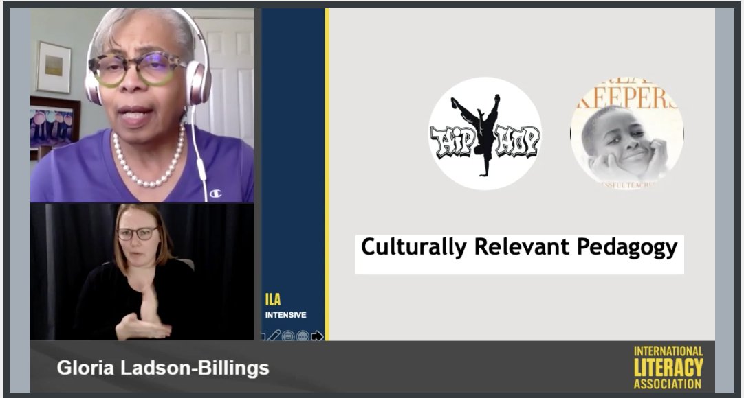 DrSarahLupo's tweet photo. Such a true statement by Ladson Billings: Culturally relevant pedagogy is our affirmation that everything is going to be ok. #ILAintesive #ilanext https://t.co/bR1dHOryM7