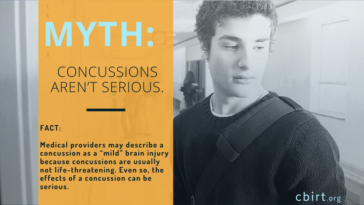 CBIRTonline's tweet photo. When people hear “mild concussion” they may not take it seriously. But concussions are brain injuries and their effects can be serious. To find concussion resources on our website, follow the link below.
 
https://t.co/N4Vme6vkl2 https://t.co/yMvYQcwrNA
