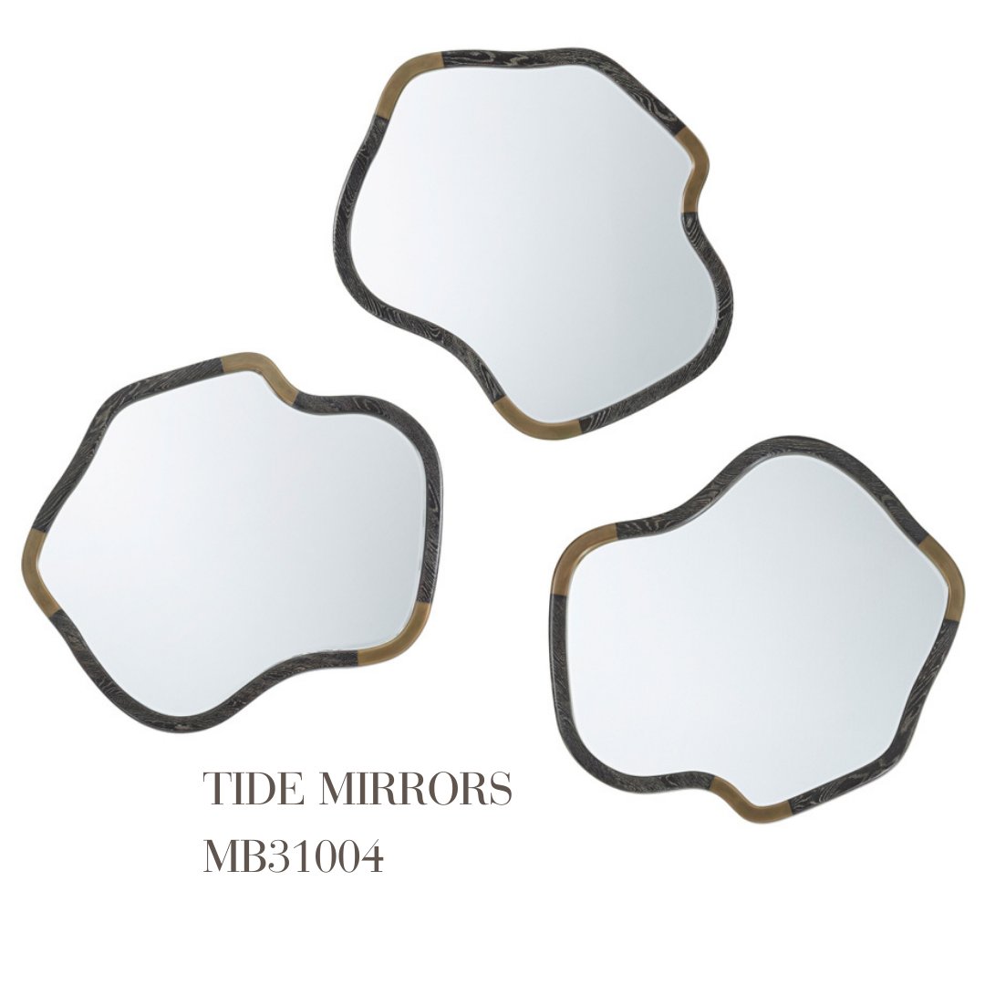 theoalex's tweet photo. The team @kandrackole turn what could be a basic office into a space that is so glam. Featuring our Tide Mirrors🌿 📸 by @larphotog #atlantainteriordesign #atlantainteriordesigner #mural #mirrors #interior_and_living #timelessdesign #diningroom #theodorealexander https://t.co/FEPMWTcwqX