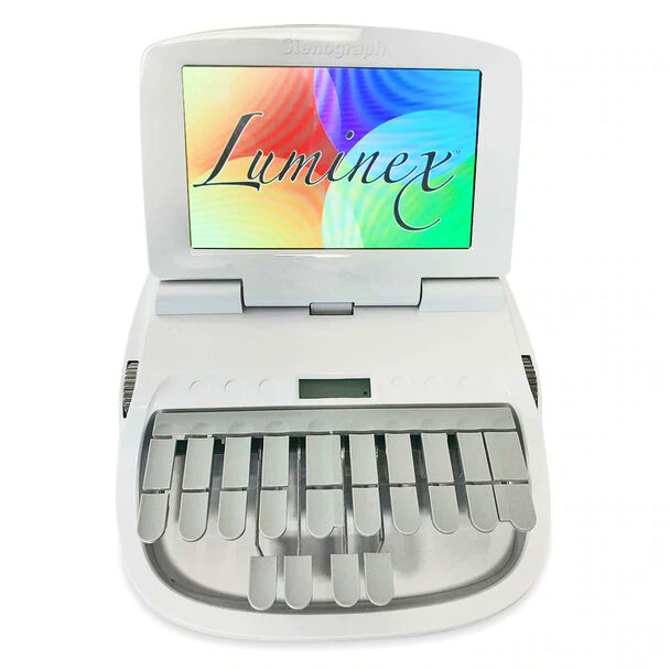 Stenograph™ Luminex Pro White with Silver LCD Refurbished  #luminex #stenography #courtreporter
$3395.00