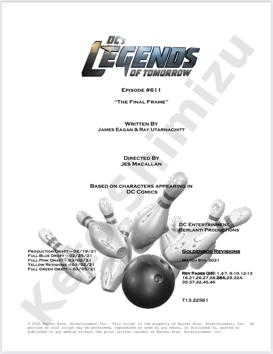 #LegendsOfTomorrow episode 611 is now in production! Written by <a href="/rayutar/">Ray Utarnachitt</a> and <a href="/james_eagan/">james eagan</a> and directed by our very own Ava Sharpe, <a href="/jesmacallan/">Jes Macallan</a>!