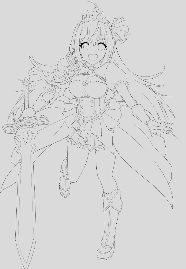 線画多分おわったー!!!!!!!色塗りに入ります。 