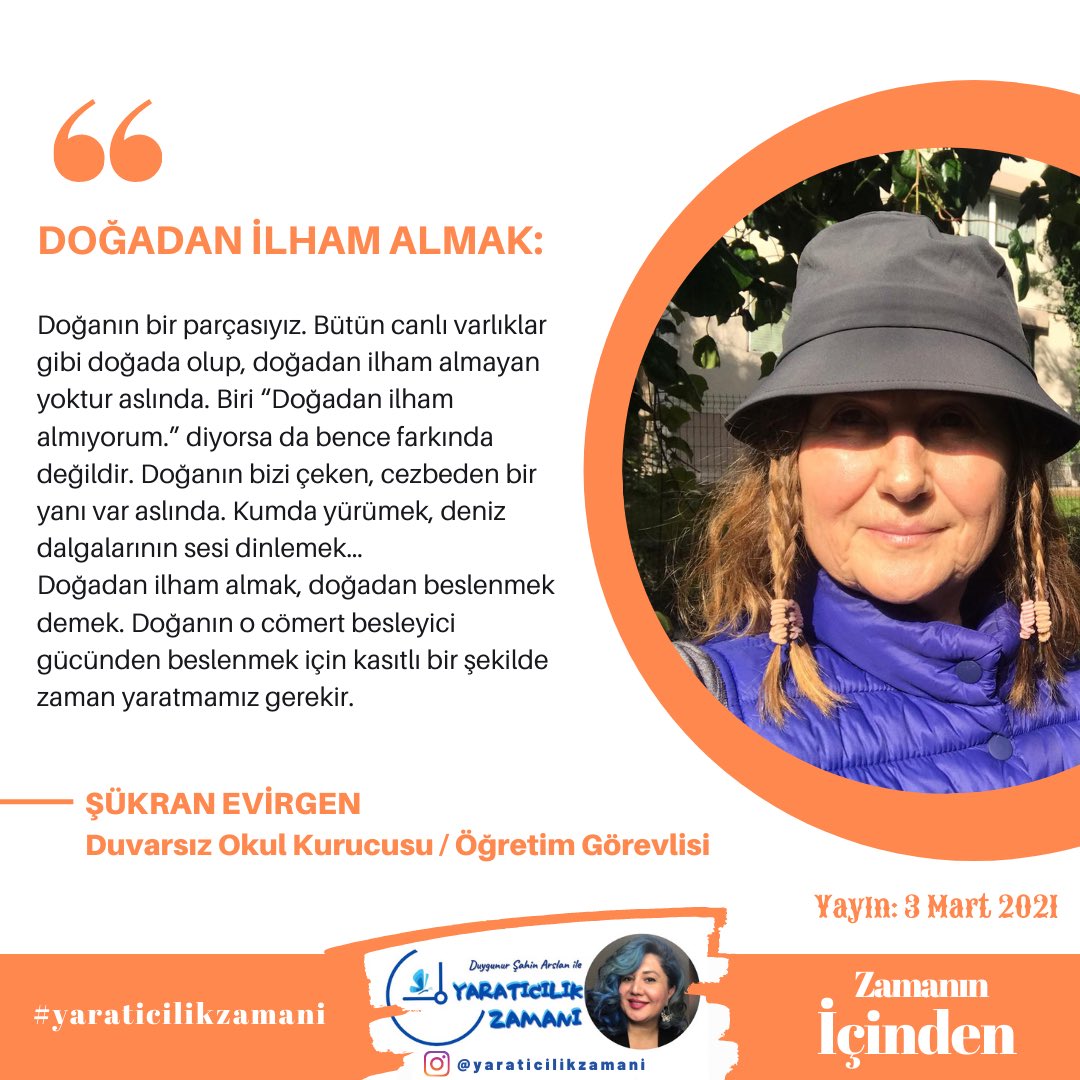 yaraticilikzmn's tweet photo. ZAMANI(n) İÇİNDEN
https://t.co/fdWTlH16oy
👆👆👆#youtube 
@sukran_evirgen 🦋 @duygunursahin 

⏰ZAMAN YARATICILIK ZAMANI 
#creativitytime #yaraticilikzamani #duvarsızokul #doğa #doğaeğitimi  #doğatemellieğitim #yaratıcılık #yaratıcıdüşünme #egitimdeyaratıcılık 
#creativity  #egt https://t.co/gzyo7BCVEi