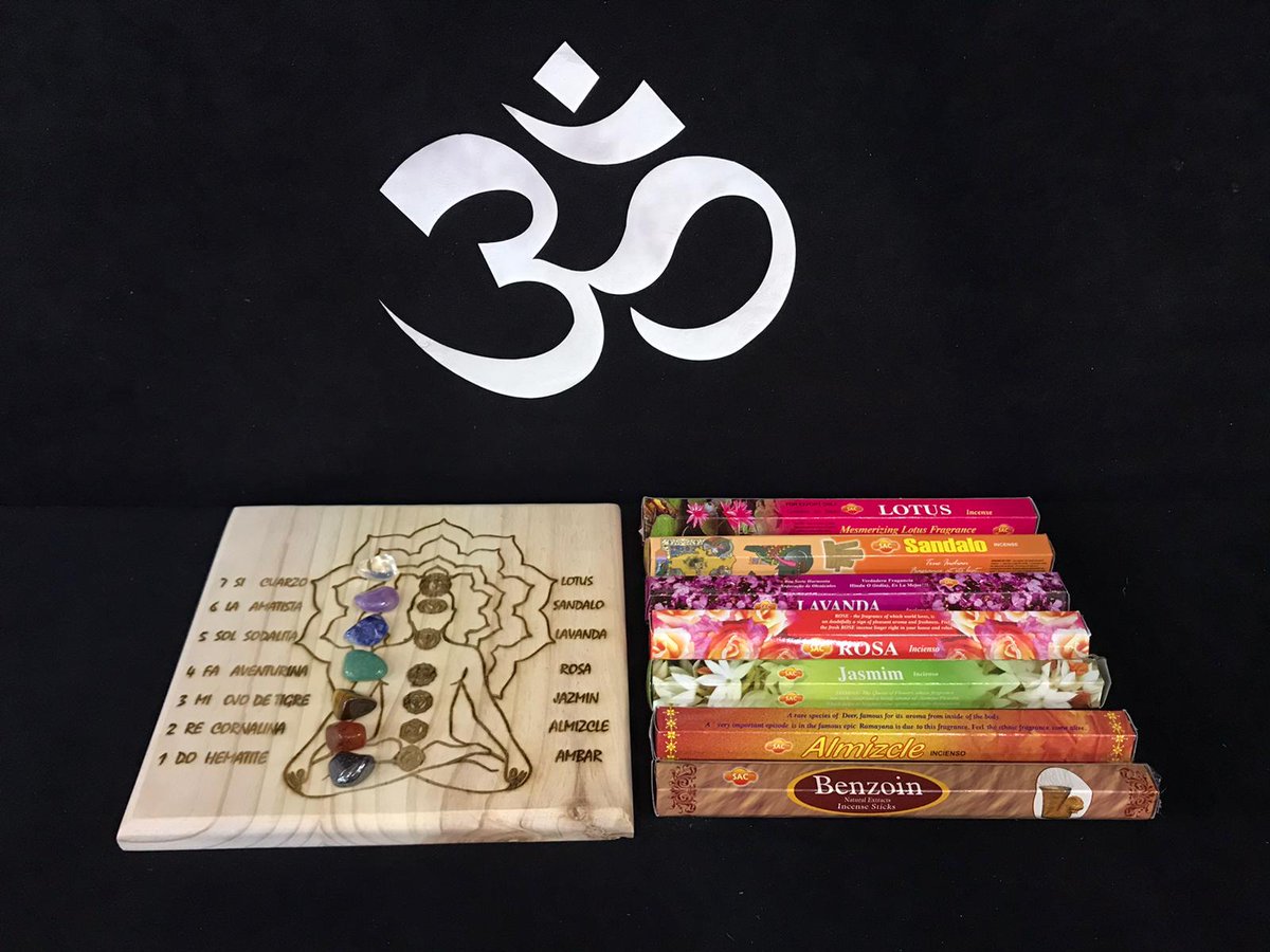 INCIENSOSOM's tweet photo. Trabaja los #chakras con este pack en el que incluye madera y #minerales para trabajar a distancia, así como sus #inciensos para activar cada #chakra

#inciensosom #incense #terapias #reiki #sanacion #espiritualidad #bienestaremocional https://t.co/h6jhCzeIGy