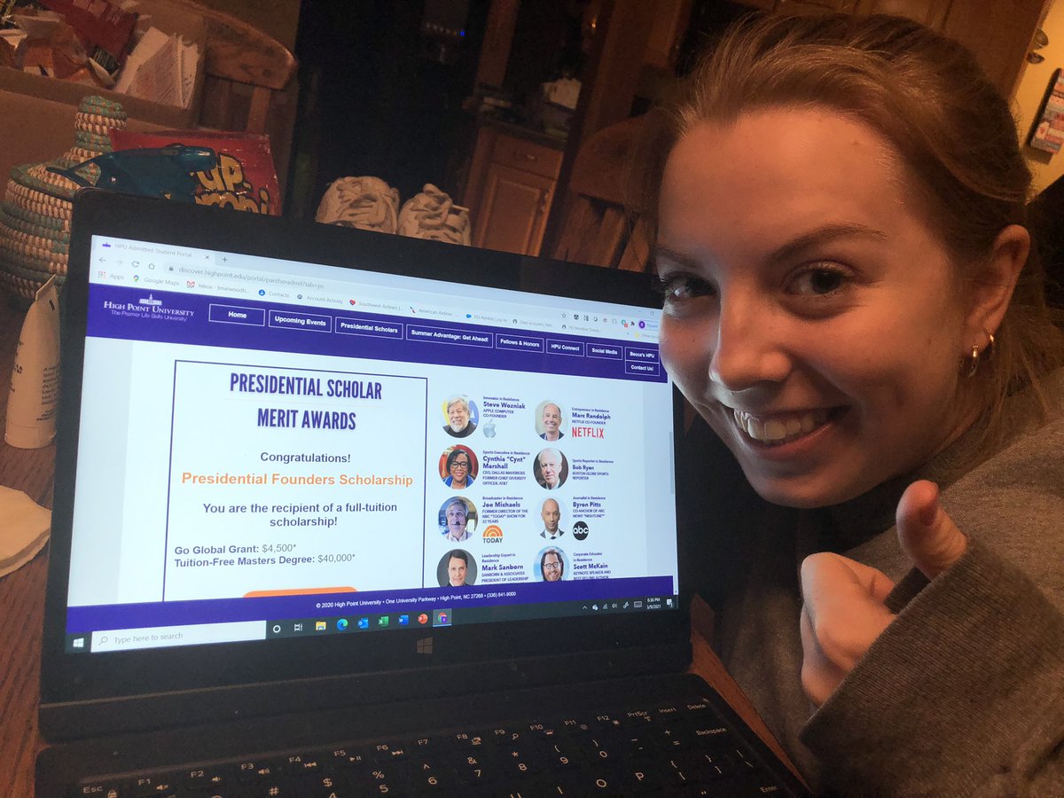 We are so Proud of our daughter  Becca! She just found out she was awarded a full tuition scholarship to High Point Univ! #hpu @HPUadmissions  <a href="/goUsoftball/">UHS Softball</a> <a href="/Rebeccaboorse/">Rebecca Boorse</a> <a href="/UHSeNews/">Unionville HS</a>