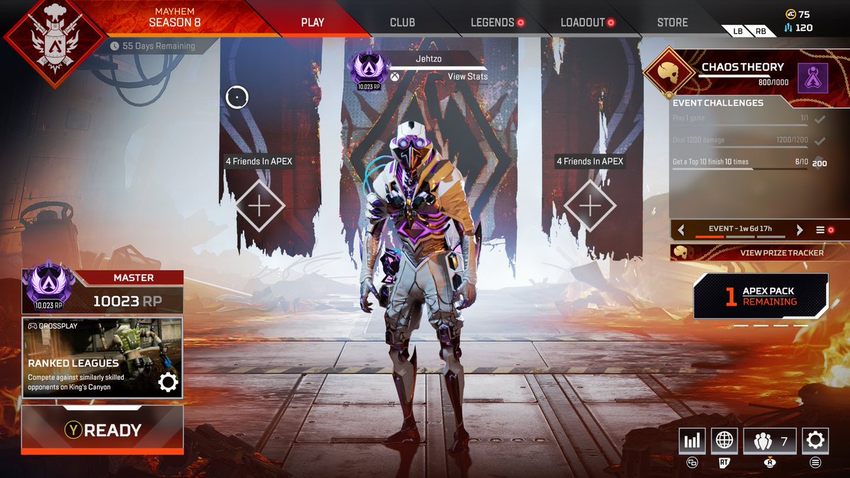 mcauleeee's tweet photo. WE HIT MASTER @PlayApex #ApexLegends https://t.co/IAiXejUeWL