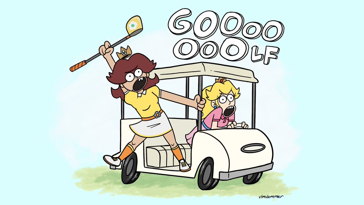 Late to the fan art boat, but I’m looking forward to more Mario Golf.