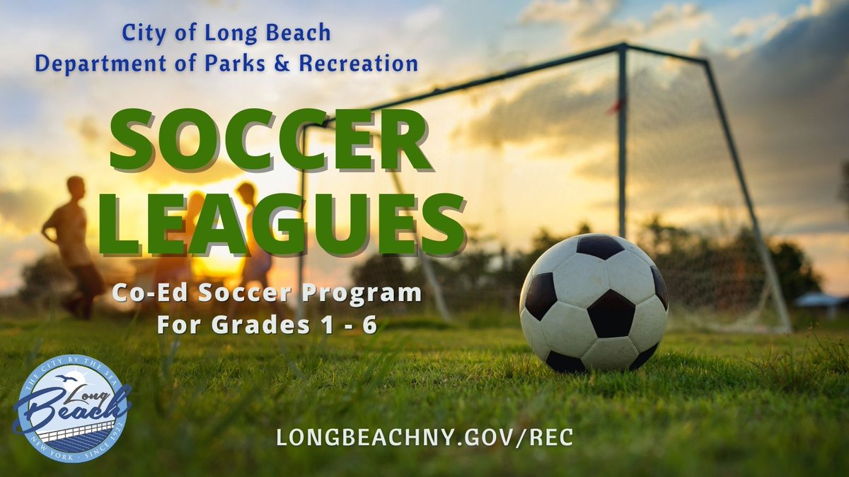 LongBeachRecNY's tweet photo. Our staff and coaches here at the Long Beach Rec Center are looking forward to the start of our Spring Soccer League Program.  The first day for all players is this Saturday, March 13th. There is still time to sign up! Stop by the Rec lobby or visit https://t.co/2jY0lkGzmM https://t.co/J5Vca86VuB