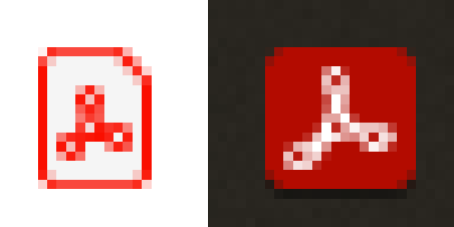 Who's in charge of this <a href="/Adobe/">Adobe</a>? Left is window icon, right is taskbar icon. Please fix.