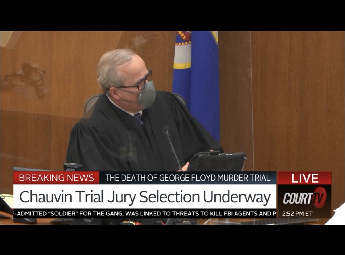 JulieGrantTV's tweet photo. UPDATE ON JURY SELECTION: 
-one juror seated ☑️
-one cause dismissal
-two struck by the defense
-one unsuccessful Batson challenge by the state (no discrimination found)
-one struck by the state

#DerekChauvinTrial @CourtTV #GeorgeFloyd #CourtTVNetwork https://t.co/RD6MsW3b5F