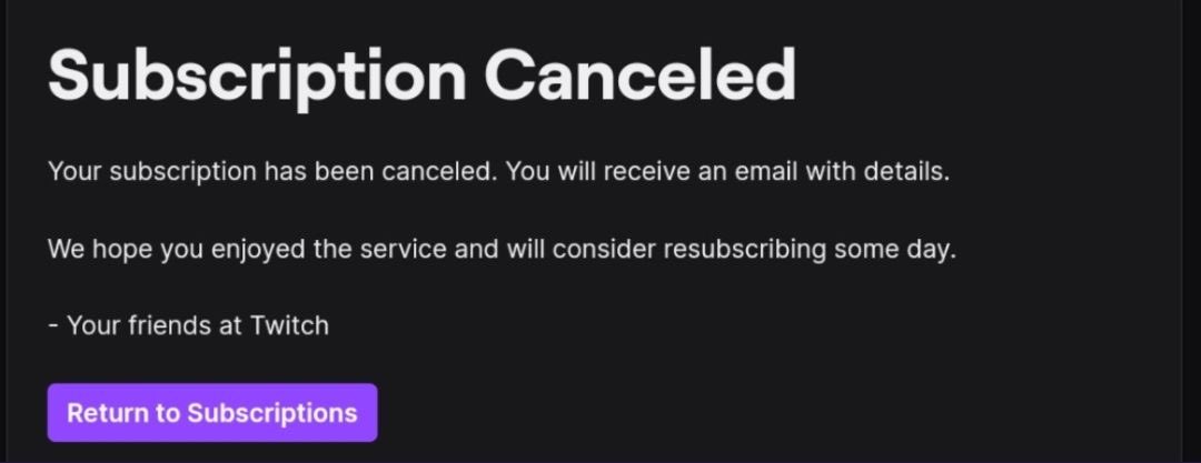 you can now refund subscriptions for a reason as simple as “I just wanted a shoutout” like twitch wtf