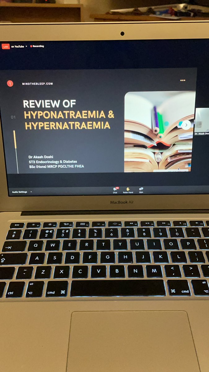 Watching webinar on hypo/ hypernatraemia  #CPDMADESIMPLE