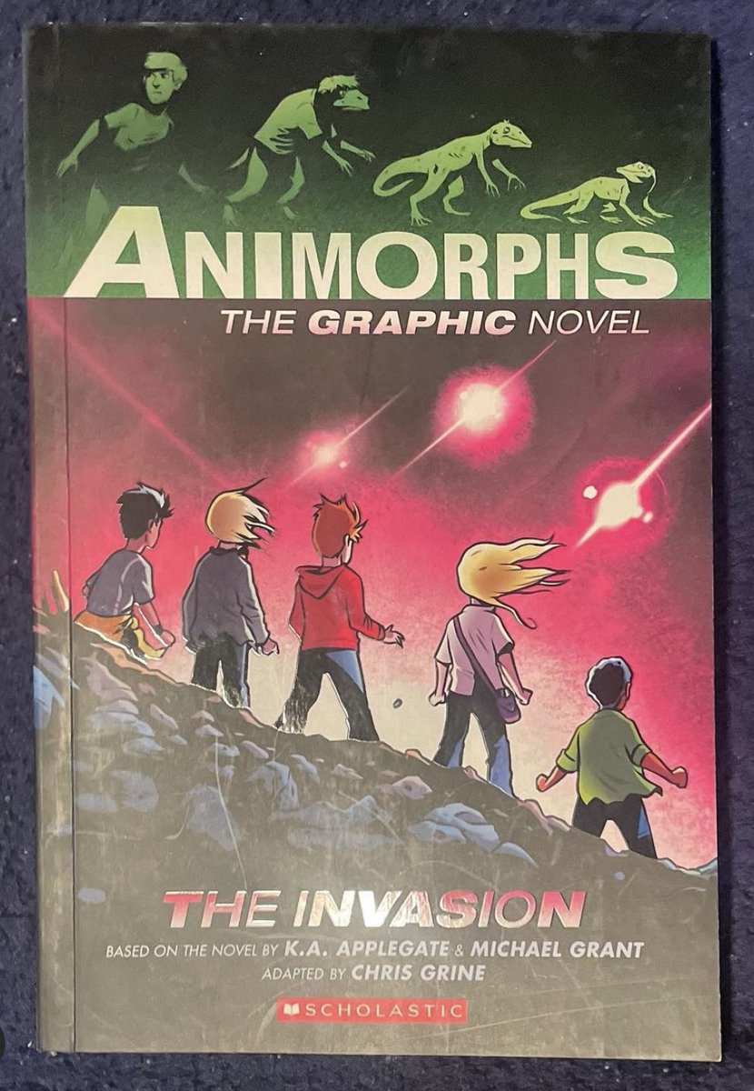 WillBruWrites's tweet photo. Very excited to dive back into my childhood with the #Animorphs
.
.
.
.
.
#theanimorphs #kaapplegate #scholastic #graphicnovel #yeerks #yeerksarereal #comics #michaelgrant #chrisgrine #writersofIG #bookstagram https://t.co/w4GM5ecVQE
