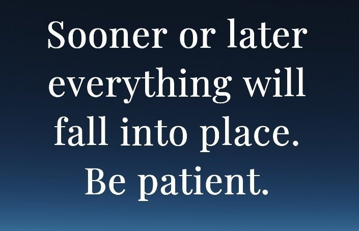 A_MasterMassage's tweet photo. #quote #quoteoftheday #soonerorlater #sooner #later #everything #fallintoplace #fall #place #patient #BePatient #BelieveInYourself #ThinkPositive #WearAMask #StayHome
πQuote of the Dayπ
"Sooner or later everything will fall into place. Be patient." https://t.co/1WfeVzcz9e