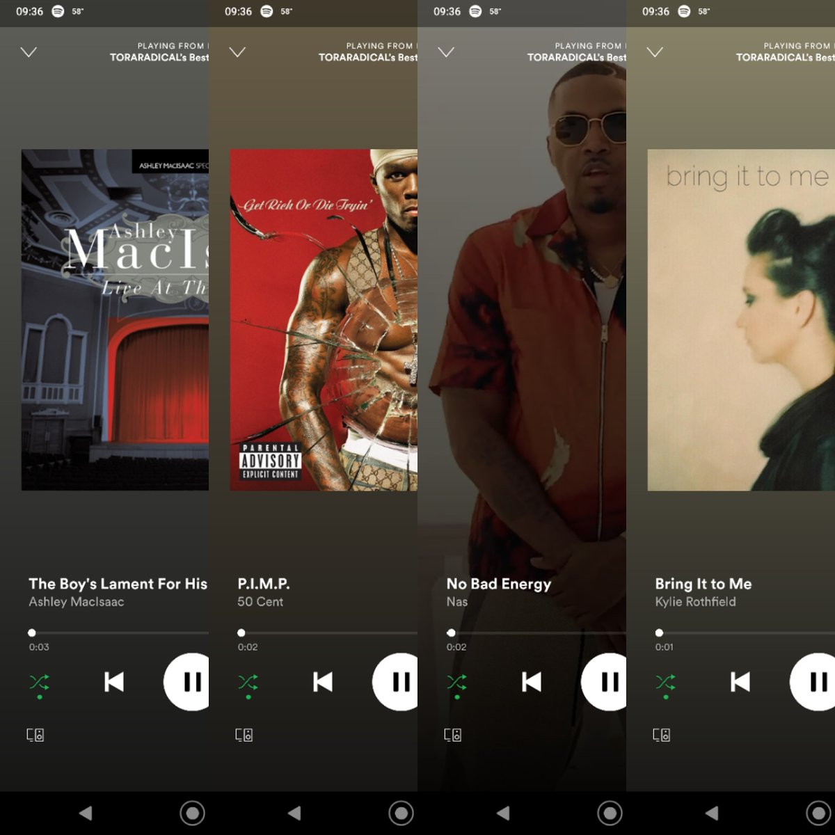 DJSangsta's tweet image. #First4Songs on 3-9-21: #TheBoysLamentForHisDragon by #AshleyMacIsaac, #Pimp by #50Cent, #NoBadEnergy by #Nas, #BringItToMe by #KylieRothfield.

#music #DJSangsta #musicislife #Spotify #musicismyescape #oooShiny
