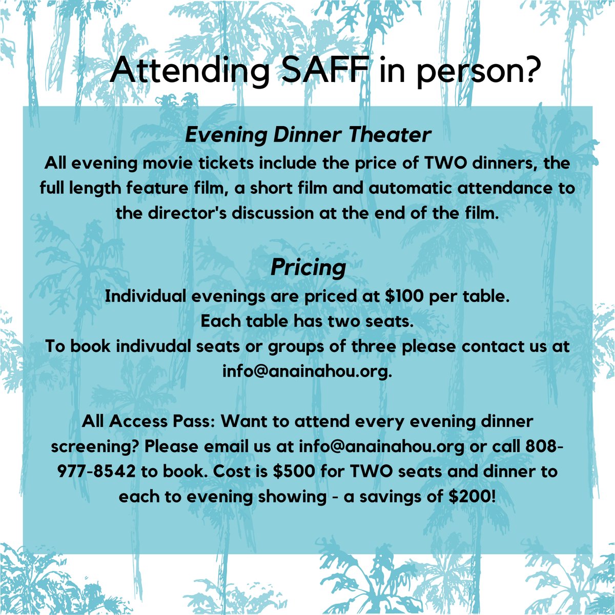 anainahou's tweet photo. Joining us for our Social Awareness Film Festival? Check out info + pricing at the link in our bio! We hope to see you there! https://t.co/nNeTlAglvJ