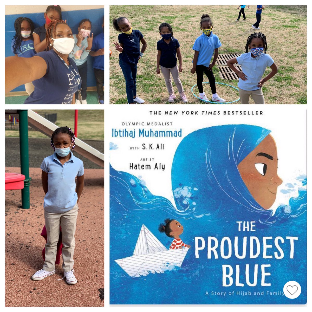 ParkAveElemMnps's tweet photo. We traveled to The Middle East today and read the story, The Proudest Blue....so obviously we had to wear blue!!!! Tomorrow we read The Water Princess and travel to Africa! #readacrosstheworld #readaroundtheworld https://t.co/dhB1PjxLrx