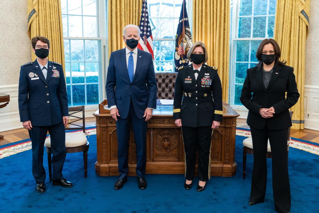 I want every child to know that this is what vice presidents and generals in the United States Armed Forces look like.