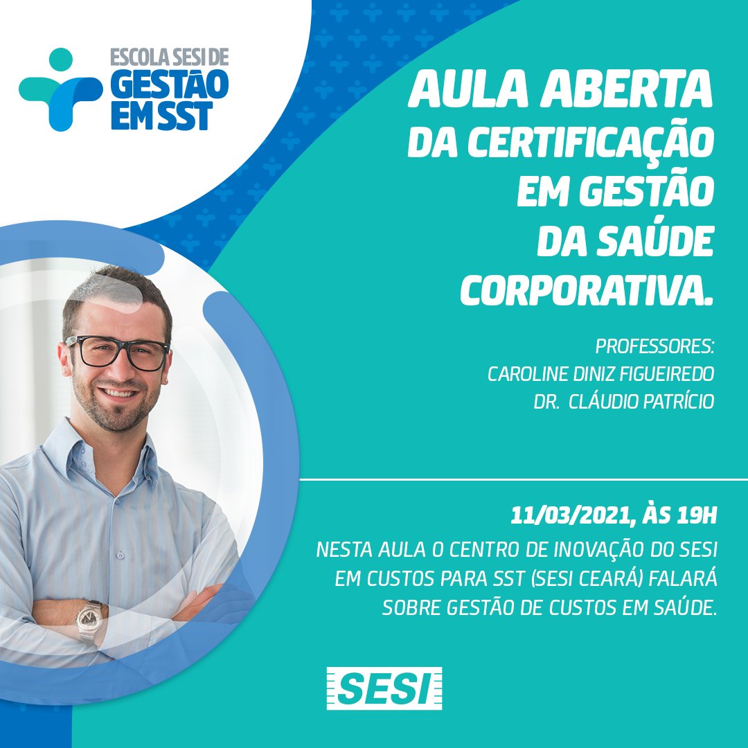 Nesta aula o Centro de Inovação do SESI em Custos para SST | SESI Ceará falará sobre Gestão de Custos em Saúde.

Inscreva-se! escolasesisst.com.br/detalhe-curso?…