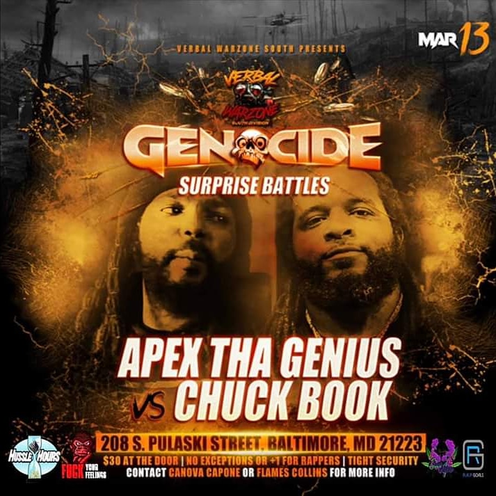apexthagenius's tweet photo. March 13th is work time #VerbalWarzone #Genocide #BLE #D2W #CallemaBITCH #PitFightsInvades https://t.co/wuGtbW7yiz