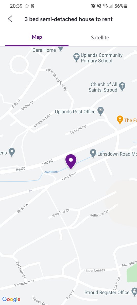 Kranthiv's tweet photo. @Zoopla why can't we open Google maps directly from house location from app? Hard to see the distance from house to other places and it's super annoying on mobile https://t.co/49yj7I8kst