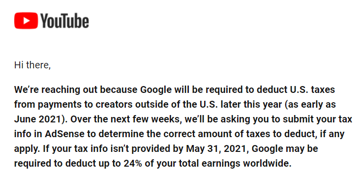 LeyzarGaming's tweet photo. This is very bad for all YouTubers outside the US.
@YouTube @YouTubeCreators Did it ever crossed your mind to reduce your ridiculous 45% take to offset these Abusive US actions?
#YouTube https://t.co/pN3O4KdzuE