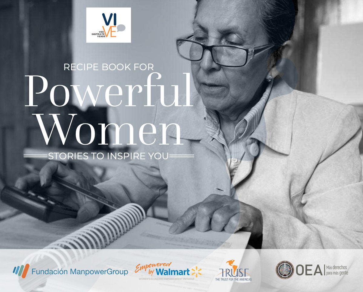 Proud to share our "Recipe of Powerful women"  <a href="/ProyectoVIVEmx/">Proyecto VIVE mx</a>, an adventure I was honored to lead for 5 years.
Dedicated “To all those women who were told all their lives they were not capable and discovered themselves to be unstoppable.” <a href="/Trust4Americas/">The Trust for the Americas</a>  trust-oea.org/media/press-ro…