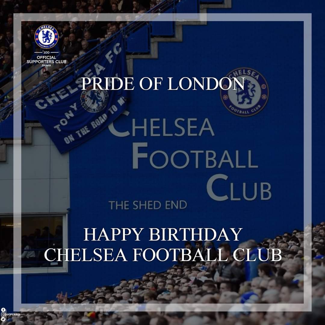 cfcrbd's tweet photo. Happy Birthday Chelsea F.C. ππ
#cfcbd #cfcdsc #ChelseaFC #Blues https://t.co/L0tGZg23tm