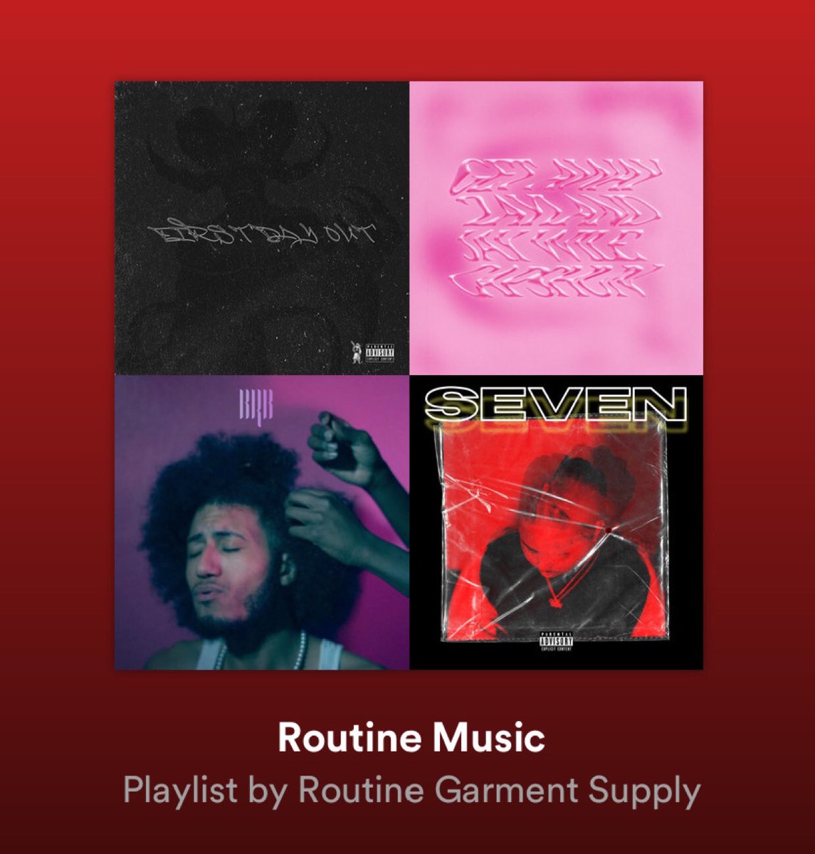 routinegarments's tweet photo. Updated #routinemusic playlist!
feat. @Mr23Cups @iambrionne @teddythelegacy @TheRealLilTexx @yungtaliban_ @JaronRandolph @zaylandxx @IconSouth @cushwithac_ @1blakecris
https://t.co/WeKKyxwlpT https://t.co/sbmoF8ypW3