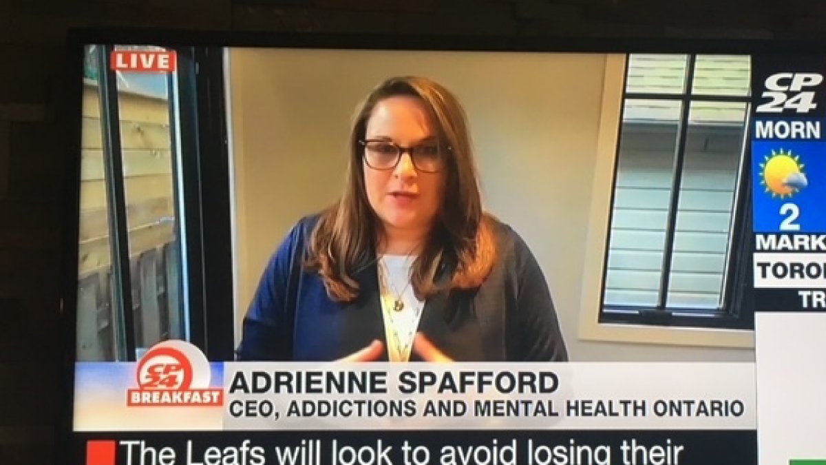 endwaittimes's tweet photo. Why are Ontario's leaders in mental health and addiction coming together to say Everything Is Not OK? @AdeSpafford joined @CP24Breakfast this morning to explain. WATCH ➡️ https://t.co/9bTcgspDx7 #NotOK https://t.co/Q7yNA72yLp