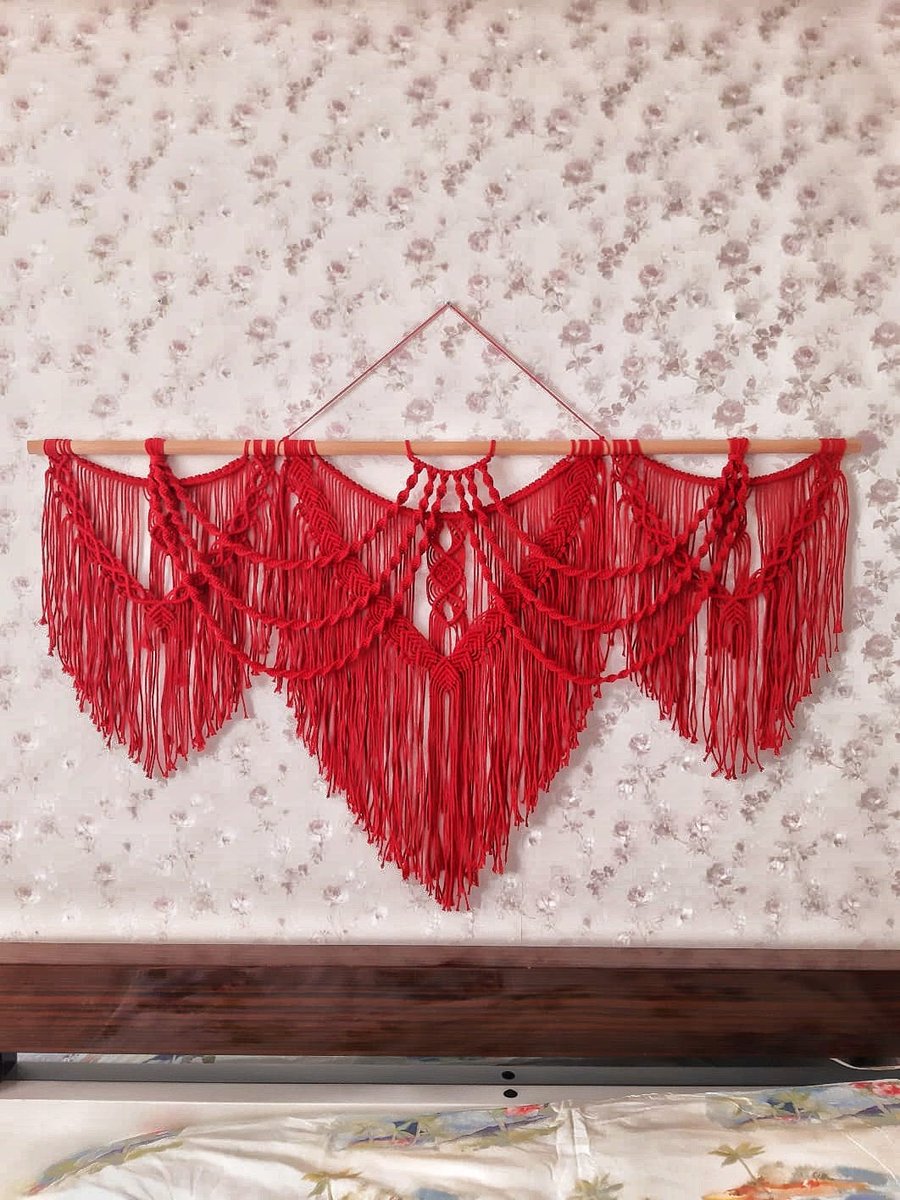 Fatmakocakrmn's tweet photo. Excited to share the latest addition to my #etsy shop: Large Wall Hanging Macame, Over The Bed Macrame, Queen Macrame Headboard, Macrame Wall Decor, Backdrop for Macrame Wedding Arch https://t.co/pc1Eo6tmMA #entryway #macrameweddingarch #macrameheadboard #queenheadboar https://t.co/M17qdEIhE6