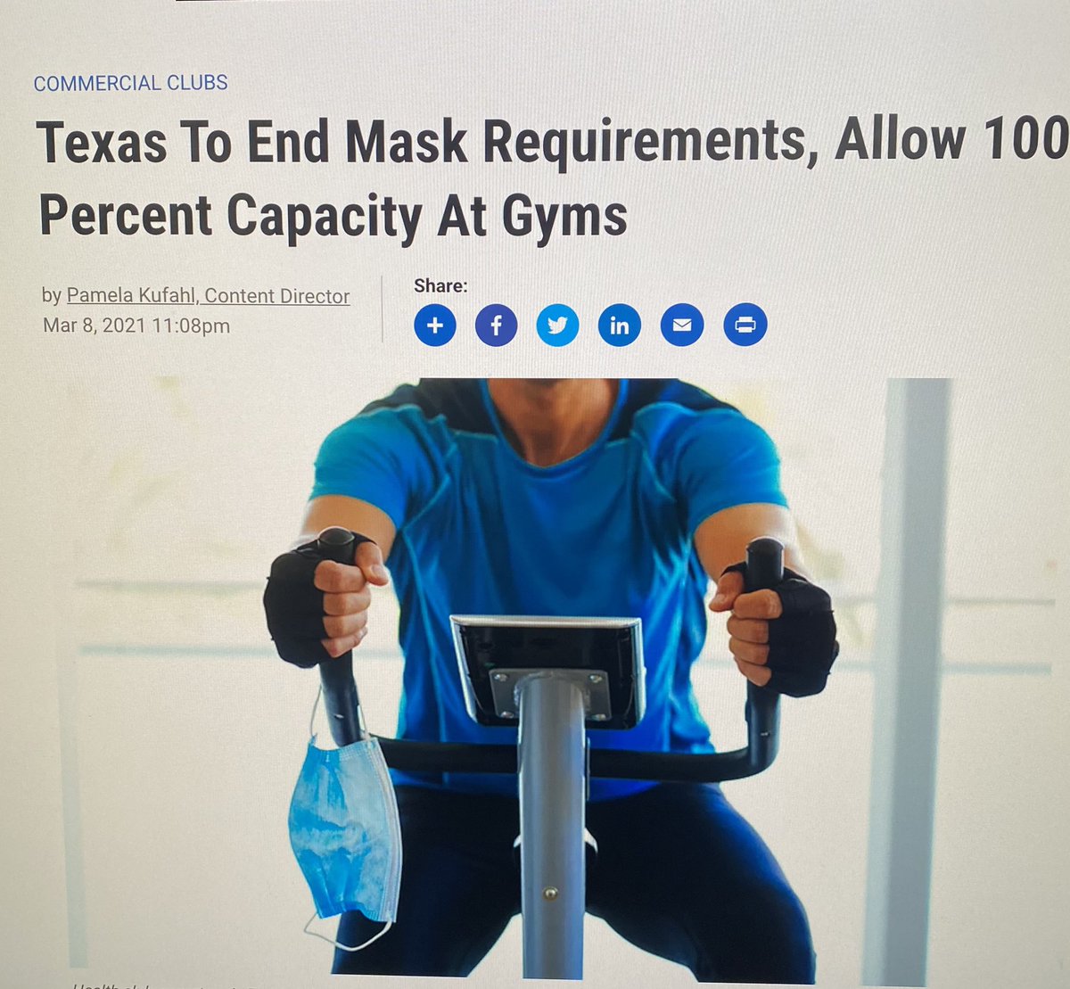 ClintGehde's tweet photo. I know a lot of operators in Texas are still requiring masks in common areas and continuing with other protocols indefinitely https://t.co/Xlddr2W11c