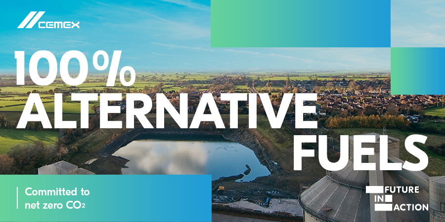 CEMEX's tweet photo. We’re unveiling a new system at our Rugby cement plant in the UK to replace fossil fuels as part of our Future in Action program for carbon neutrality. Learn more: https://t.co/c0lp7knmTs
@CEMEX_UK  

#FutureInAction #BuildingAbetterFuture #ZeroEmissions #ClimateAction #CEMEX https://t.co/ri6BvlndMF
