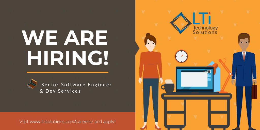 LTi_Solutions's tweet image. #WorkWithUsWednesday 📣 We’re looking for a top-tier #SrSoftwareEngineer &amp;amp; #DevServices to help our company succeed in our #Omaha office. Check out our jobs located in #Omaha: bit.ly/2PuhbtE
#yourtechnologysolution #ASPIRE4U #LTiSolutions #yourfutureiswithus