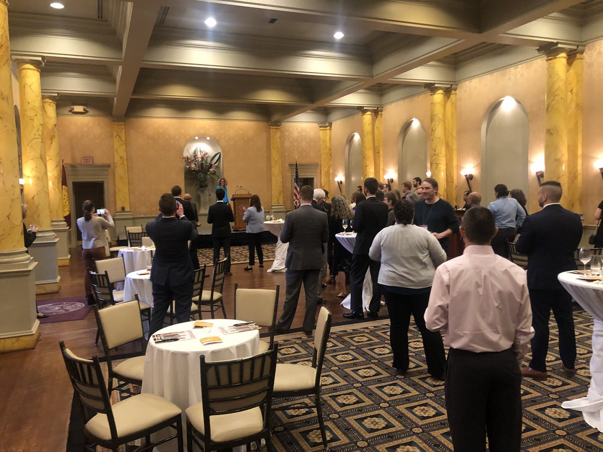 BryanJBradford's tweet photo. On this day a year ago, I was watching my phone awaiting the Cosmos Club to call & say a staffer had flu-like symptoms & our event would be cancelled. Had an email ready to send to our guests cancelling the event. Event went on without a hitch. #LifeBefore
Then came Wednesday. https://t.co/0aGpwIbRzp