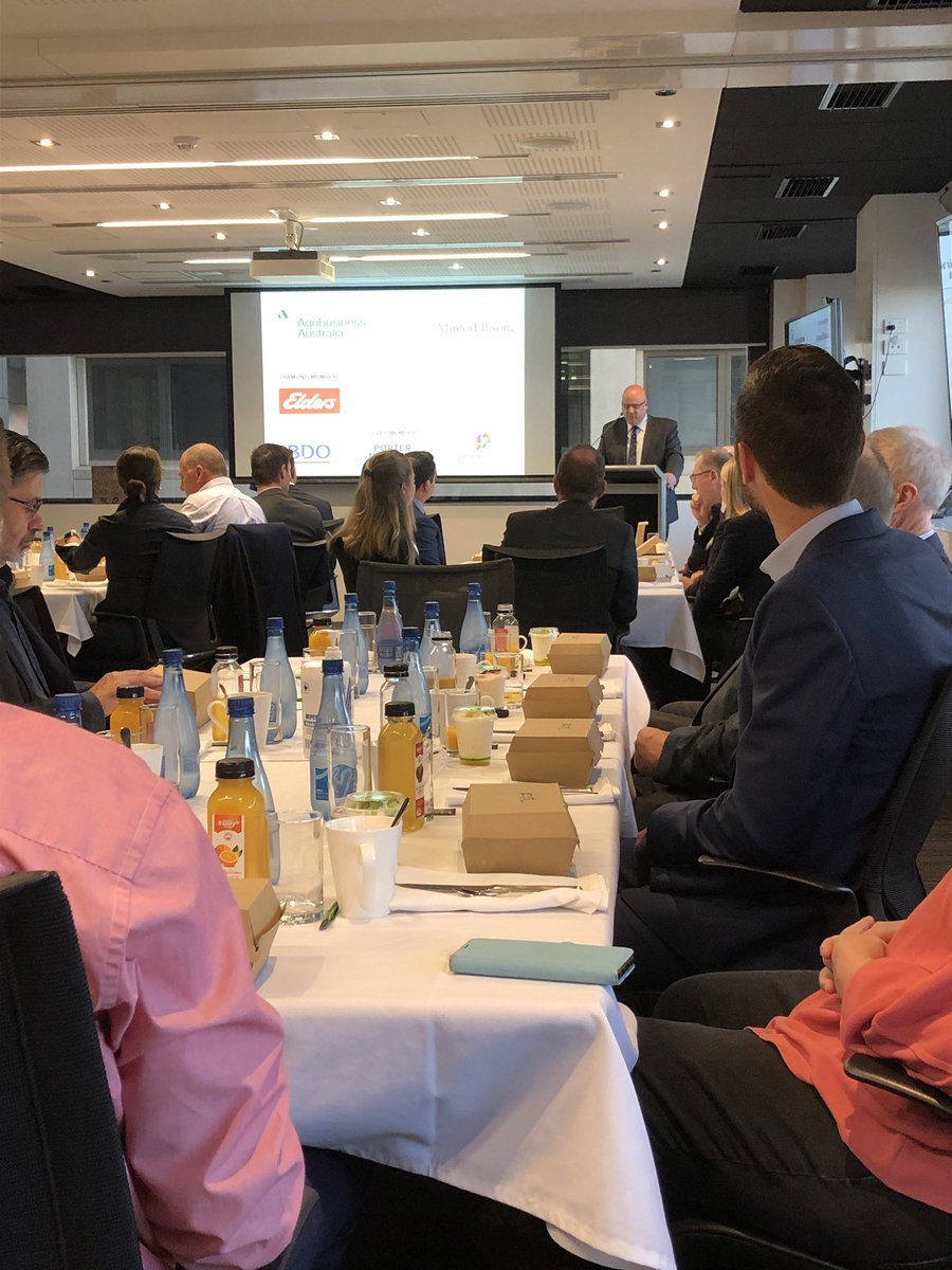 deannalush's tweet photo. With the Agribusiness Assoc this morning @MinterEllisonSA where Ag Minister @David_Basham_MP is highlighting the strength of #SAag - our state plan targets $23b in value ... nearly a quarter of the national $100b target. Also 150kt of GM canola ordered for this year in SA https://t.co/4ldA3slbuk