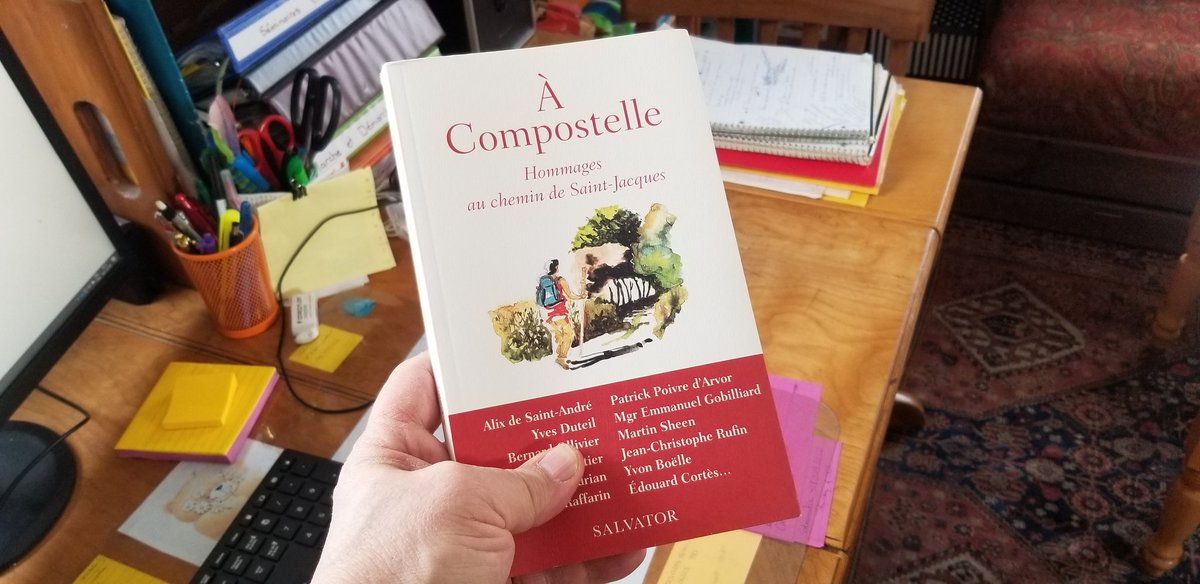 Nous venons de le recevoir! Un beau petit livre qui donne envie d'être lu. Distribué par <a href="/NovalisFr/">Novalis</a> au Québec.
#Compostelle