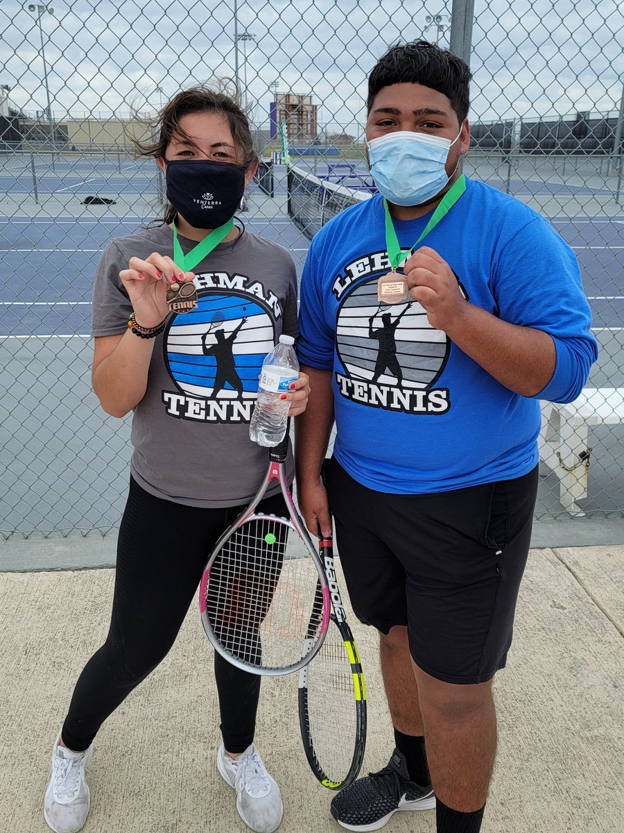Congrats to Dominic and Sofia, Mixed Doubles Consolation Champs at the San Marcos JV Spring Break Tournament!