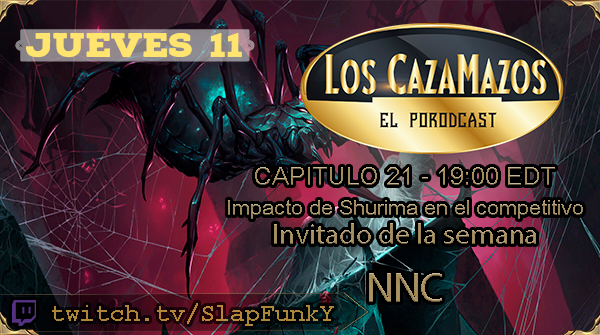 loscazamazos's tweet photo. ESTAMOS DE VUELTA!
Este Jueves 11 (si, en 2 días más #Hype) Los Doctores colgaron los delantales y han sacado las ballestas (y hachas arrojadizas) del baúl.
-Lo que fué Creación Cósmica
-Meta Snapshot al poco andar entre las dunas de Shurima
- @NNCuwu como invitado especial <3 https://t.co/UlvsBXvaIf