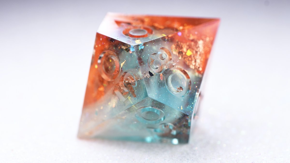 🍊 Tangerine Dreams 🍊

Still working on fine-tuning this one, but tangerines are one of my favorite fruits. Pearl white for the numbers? 

Inedible, unpainted, unsanded. Dispel Dice email updates at dispeldice.com!