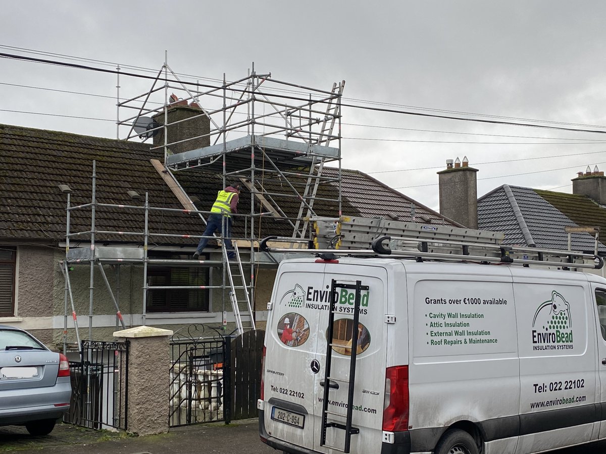 As other roofs near completion, the next pair start up the street.  We press on with the <a href="/corkcitycouncil/">Cork City Council</a> upgrading of its housing on the roofs.