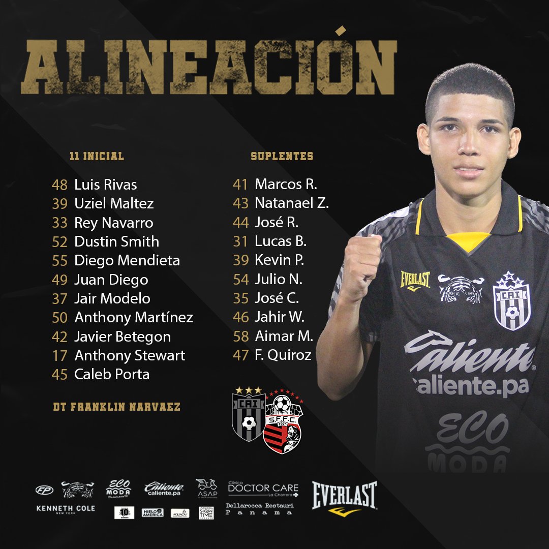 Club Atlético Independiente on X: Nuestra alineación titular, nuestros  Vikingos juveniles listos para enfrentar el Derbi de La Chorrera.  @liga_prom J4️⃣ @CAIPanama 🆚 @sanfrafc_pa ✍🏾: Vamos por la conquista del  Oeste. 🏟️ #