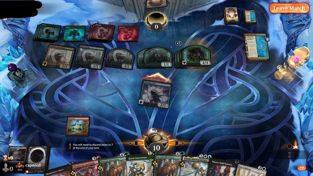 A most impressive win, one land & one flyer vs. Scute swarm land destruction @MTG_Arena