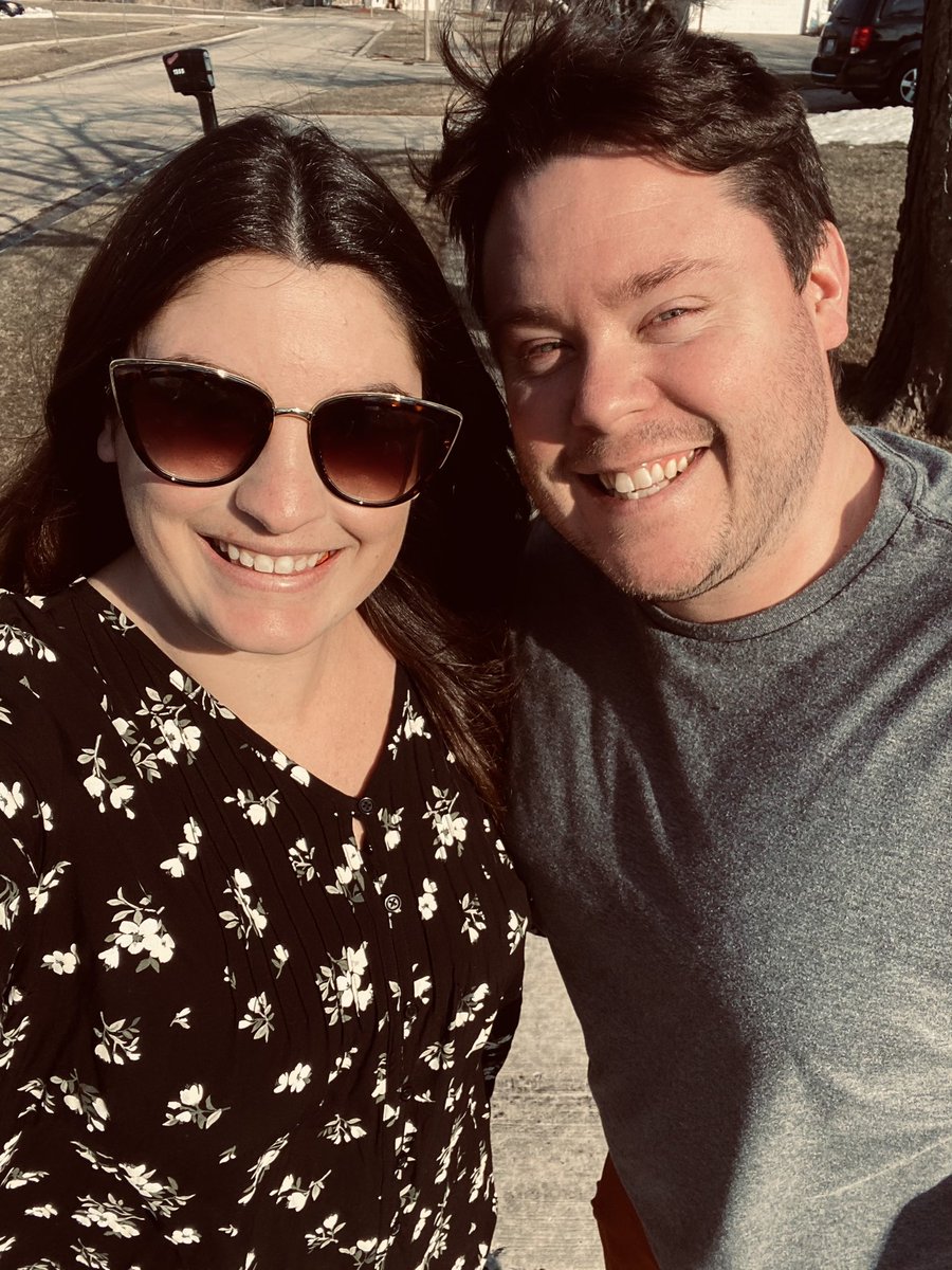 The Stewarts were able to get a quick walk in before night 1 of student led conferences. One of the many benefits of working with your spouse! ☀️