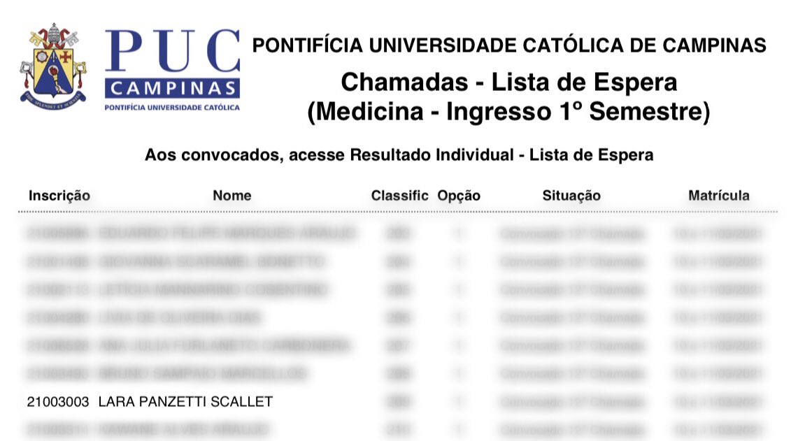 larascallet's tweet image. minha primeira aprovação em medicina 🥺