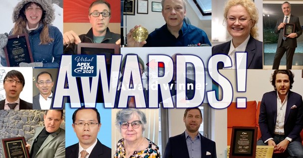 IConnect007's tweet photo. Breaking News: 2021 Award Winners—IPC APEX EXPO 2021 Presentation. #IPCAPEXEXPO https://t.co/6pJawt7TvQ https://t.co/3dh8mxZ6uq