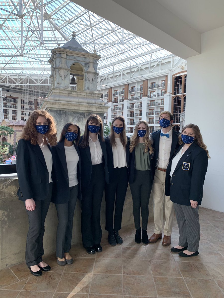 BCTAL_DECA's tweet photo. We had a great time at the Texas DECA SCDC over the weekend! Our wonderful advisor, Mrs. Greco, received the Association Advisor of the Year award, our School-Based Enterprise became gold re-certified, and we had a team final in Business Solutions Project! https://t.co/mLfHNMYfFx