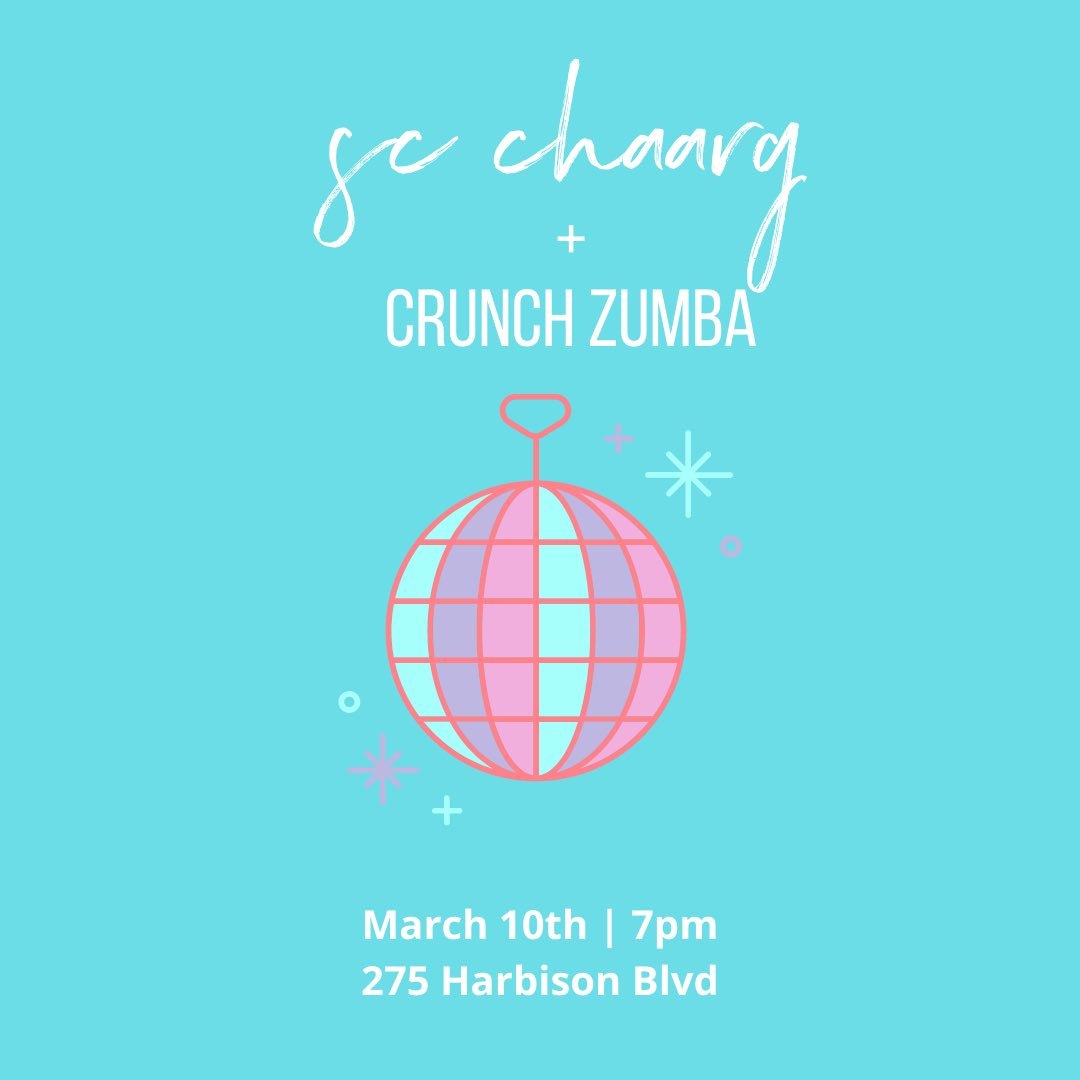 SC_CHAARG's tweet photo. We still have spots left for Zumba tomorrow! The sign up link is in the newsletter⚡️ #scchaarg https://t.co/L5k2TN1lz5