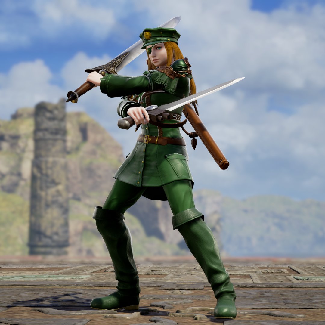 咎烏 軍服キャラ 名前とか肩書とかは特になし 二次元の軍服でたまにある 胴にやたら巻いてあるベルトみたいなやつって何のためにあるんだろう やっぱりボディラインの強調 ソウルキャリバー6 Soulcaliburvi キャラクリ オリキャラ T Co